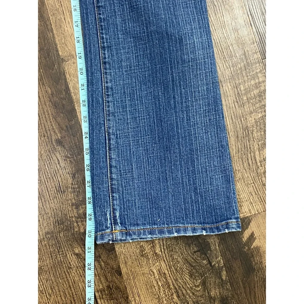 Seven 7 Women's Blue Bootcut Jeans Low Rise Light Wash Sz8‎ Denim Light